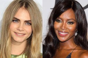 Eigentlich sind sie doch so süß! Die britischen Supermodels Cara Delevingne (li.) und Naomi Campbell