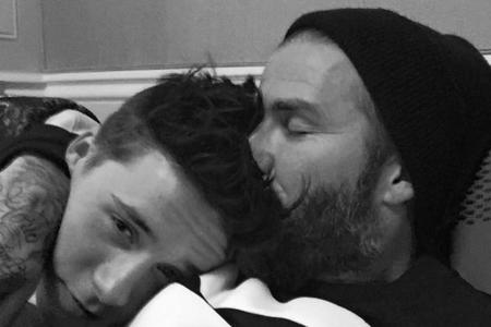 Wie der Vater, so der Sohn: Brooklyn scheint sich am Kleiderschrank seines Vaters David Beckham zu bedienen