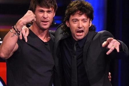 Vereint mit der Vokuhila: Für Jackman war die Frisur allerdings nichts Neues, er trug sie in seinem aktuellen Film 