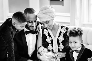 Alicia Keys mit ihren vier Männern