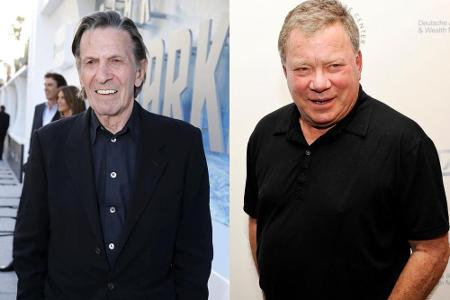 Einst unzertrennlich in den Weiten des Weltalls: Leonard Nimoy und William Shatner