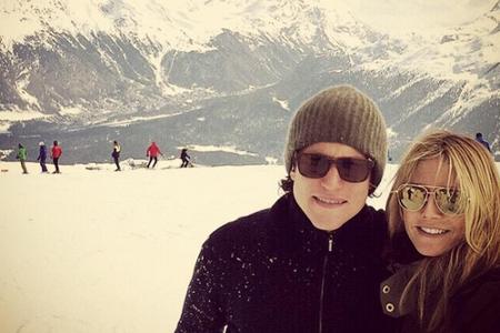 Heidi Klum und Vito Schnabel genießen den Schnee