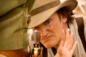 Regisseur Quentin Tarantino am Set von "Django Unchained"