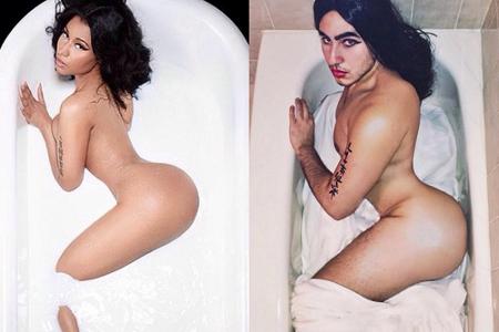 Heiße Rundungen in der Badewanne à la Nicki Minaj