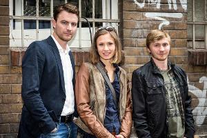 Friedrich Mücke (l.), Alina Levshin (M.) und Benjamin Kramme (r.) werden nicht mehr für den "Tatort" ermitteln