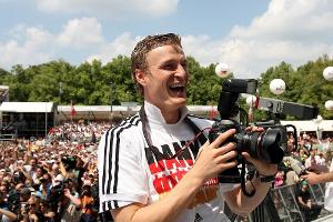 Robert Huth während des Empfangs in Berlin nach der WM 2006