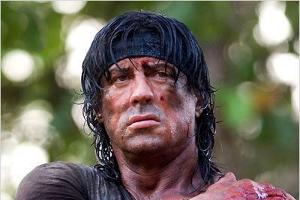 Sylvester Stallone in seiner Paraderolle als John Rambo im bisher letzten Teil der Reihe