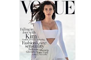 Kim Kardashian ist bereits zum zweiten Mal auf dem Cover der "Vogue" zu sehen