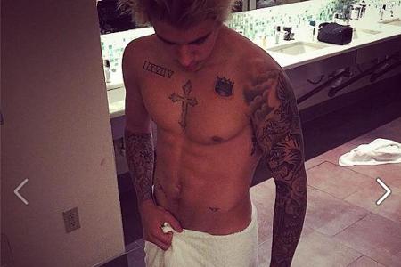 Ein Anblick, der offenbar bei einigen Menschen Begehrlichkeiten weckt: Justin Bieber im Lendenschurz