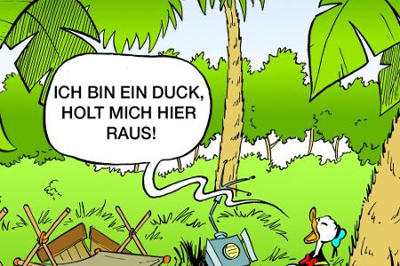 Donald Duck im Dschungelcamp