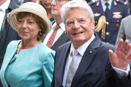 Joachim Gauck und Daniela Schadt bei einer Veranstaltung in Maastricht im vergangenen August