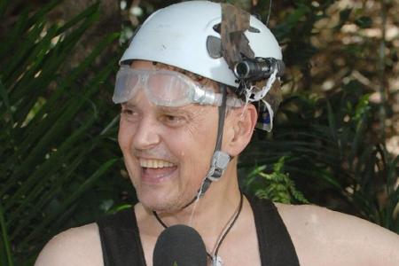 Rolf Scheider freute sich über seine gelungene Dschungelprüfung