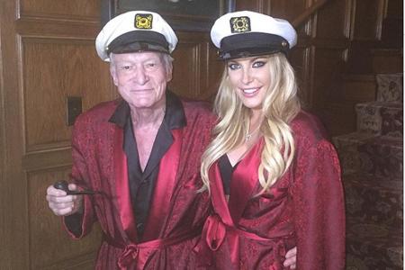 Im Partnerlook: Hugh Hefner mit seiner deutlich jüngeren Frau Crystal