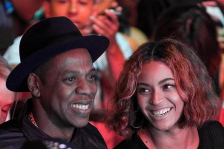 Gute Laune bei den Eheleuten: Jay Z und Beyoncé bei einem Festival in Los Angeles