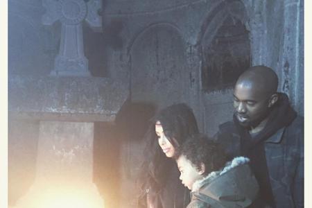 Kim, Kanye und North in einer Kirche in Armenien - in Israel soll die Kleine getauft werden