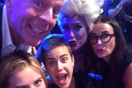 Familien-Selfie: Scout, Bruce, Tallulah und Rumer Willis und Demi Moore (v.l.)