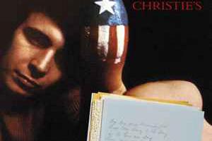 Don McLeans Manuskript für den Song "American Pie" wurde für über eine Million Euro versteigert