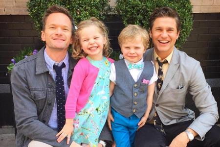 Mit diesem Foto wünschten die 