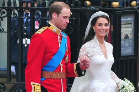 William und Kate bei ihrer Traumhochzeit
