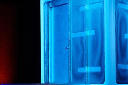 Außen blau und kühl, innen hot hot hot: die 