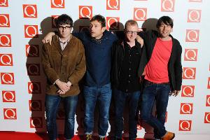 So kann man die Blur-Bandmitglieder Graham Coxon, Damon Albarn, Dave Rowntree und Alex James (von links) bald wieder gemeins...