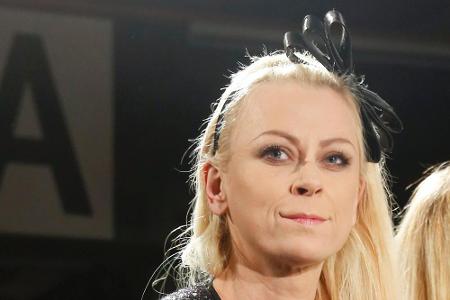 Jenny Elvers im Februar 2014 bei einer Modenschau in Düsseldorf