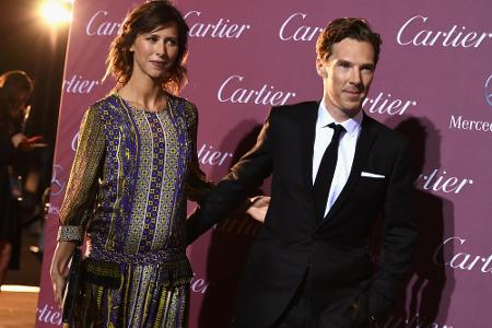 Sophie Hunter (mit kleinem Bäuchlein) und Benedict Cumberbatch Anfang des Jahres auf dem Palm Springs Film Festival