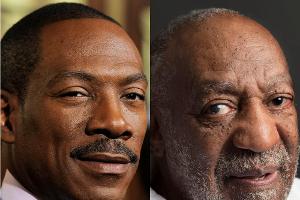 Eddie Murphy (l.) lehnte eine Parodie von Bill Cosby ab