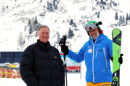 Bürgermeister unter sich: Gebhardt Fritz, der Ex von Warth (rechts) und Herbert Schwarzmann, amtierendes Dorfoberhaupt von S...