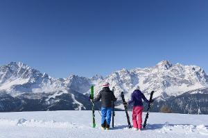 Traumhafter Panoramablick für Skifahrer