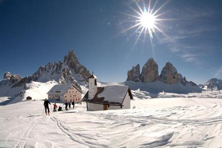Dank solcher Motive weltberühmt: die Drei Zinnen