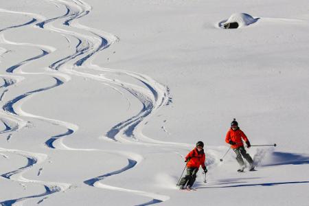 Wedelspuren als Erinnerung an ein großes Skierlebnis