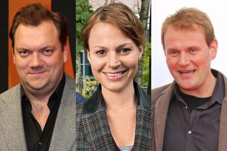 Deutschlandweit im Einsatz: Charly Hübner, Maria Simon und Devid Striesow (v.li.)