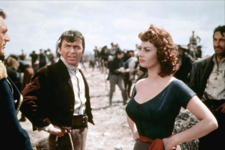 Cary Grant, Frank Sinatra und Sophia Loren in 