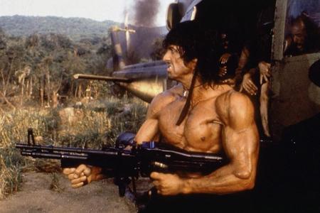 Sylvester Stallone als John Rambo im zweiten Teil der Action-Reihe