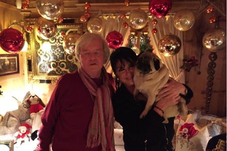Gerd Käfer mit Lebensgefährtin Uschi Ackermann und Mops Sir Henri