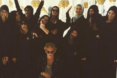 Ein gut verhüllter Haufen Promis in Abu Dhabi