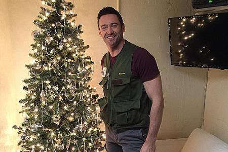 Jackman hat seine Umkleide festlich dekoriert