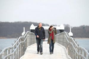 Borowski (Axel Milberg) und Sarah Brandt (Sebil Kekilli) im Fall "Borowski und das Meer"