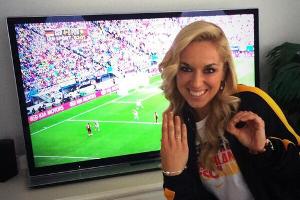 Sabine Lisicki freut sich über das 4:0