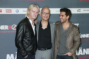 Die Stars der Komödie "Männerhort": Detlev Buck, Christoph Maria Herbst und Elyas M'Barek