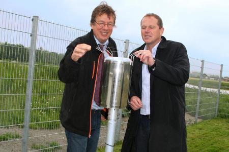 Jörg Kachelmann mit Golfresort-Chef Volker Schwartz