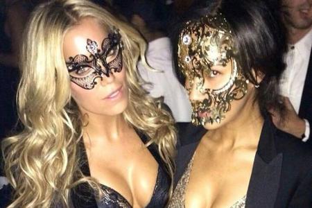 Sylvie Meis mit einer schönen Unbekannten auf einer Party in New York