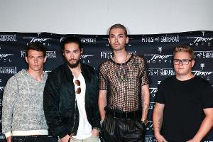 Tokio Hotel bei der Pressekonferenz zu ihrem neuen Album