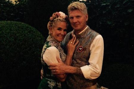 Das Ehepaar Claudia und Stefan Effenberg in Tracht