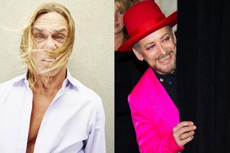 Zwei bunte Vögel aus den 80ern: Iggy Pop und Boy George