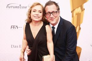 Christine Urspruch mit ihrem Mann Tobias Materna beim Deutschen Filmpreis 2014