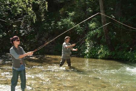 Fliegenfischen in privaten Hotelgewässern