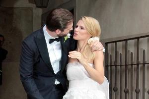 Michelle Hunziker und Tomaso Trussardi turteln bei ihrer Hochzeit in Bergamo