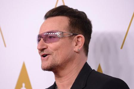 Kein Rockstar-Accessoire: Bono trägt wegen einer Augenkrankheit getönte Brillen